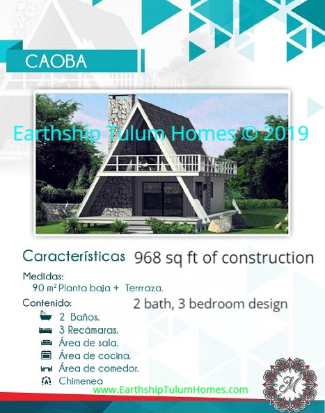 The CAOBA - 2 bath 3 bedroom 968 sq ft home